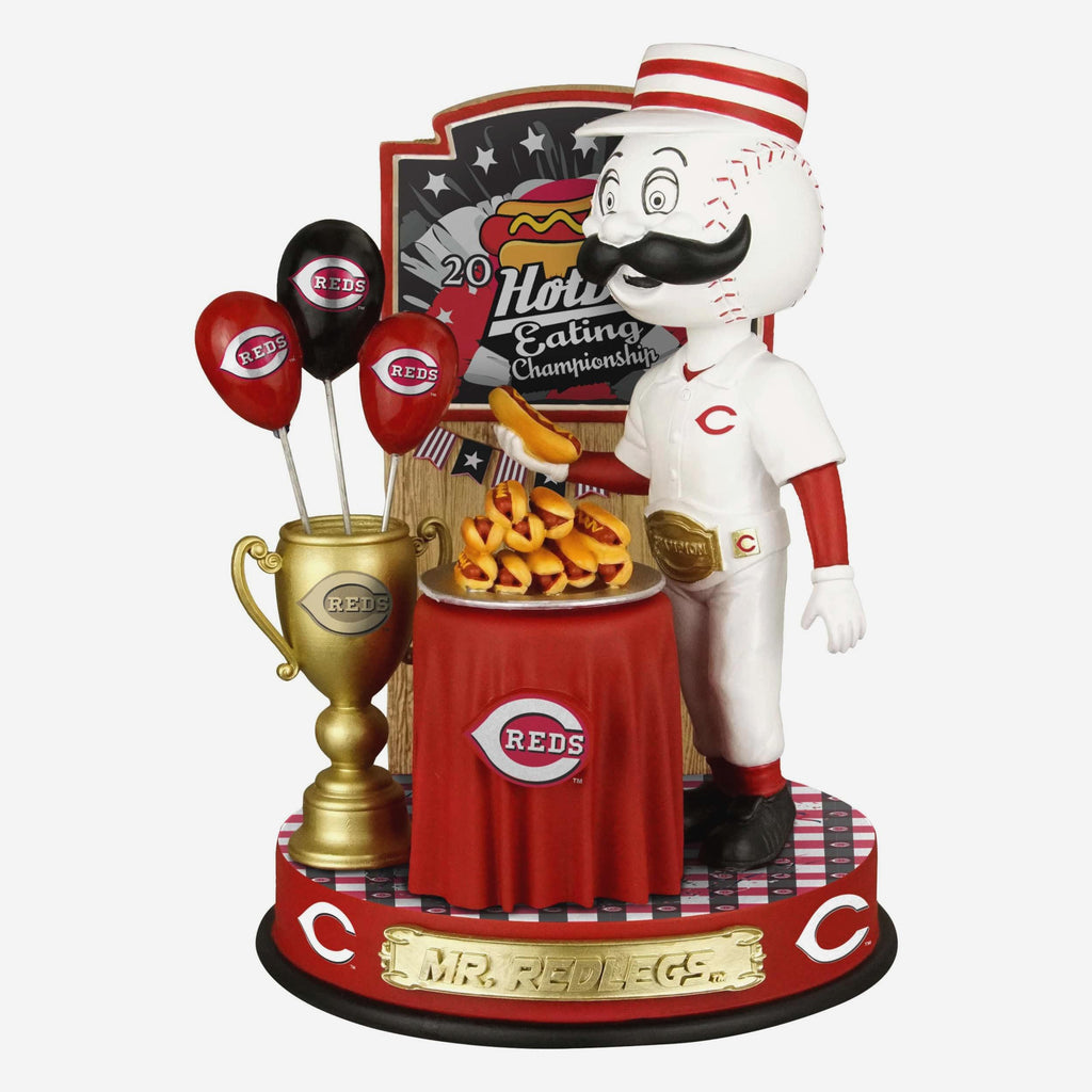 Mr Redlegs Cincinnati Reds Hot Dog Eating Contest Bobblehead FOCO - FOCO.com