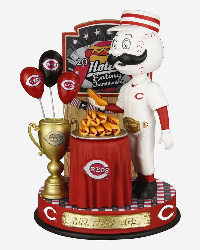 Mr Redlegs Cincinnati Reds Hot Dog Eating Contest Bobblehead FOCO - FOCO.com