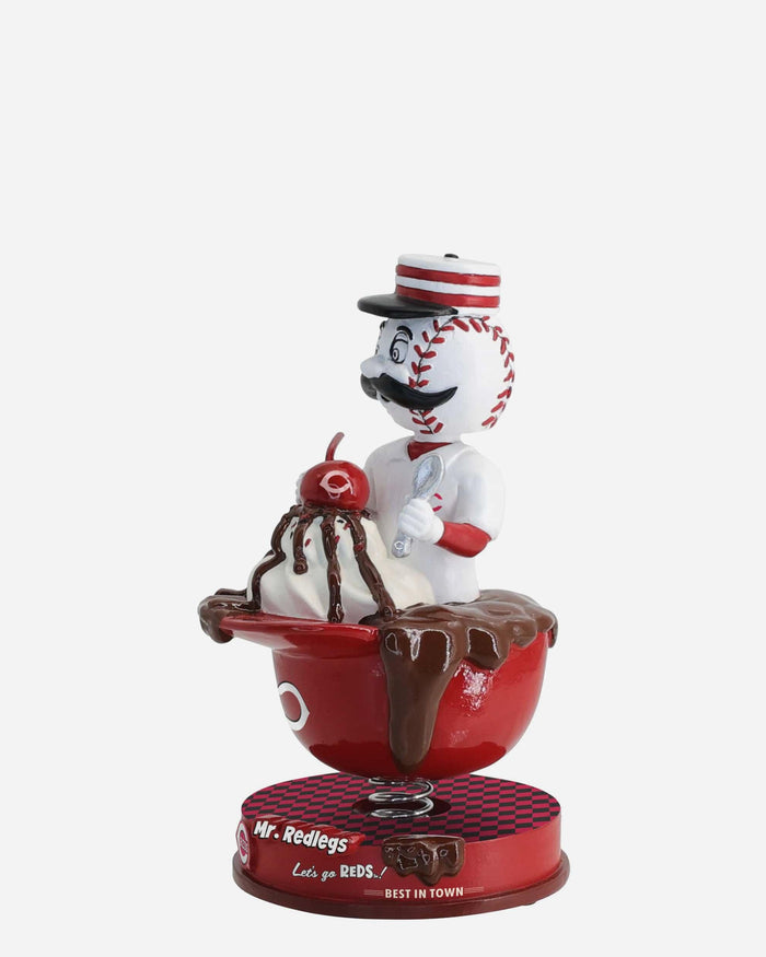 Mr Redlegs Cincinnati Reds Ice Cream Helmet Mascot Bobblehead FOCO - FOCO.com