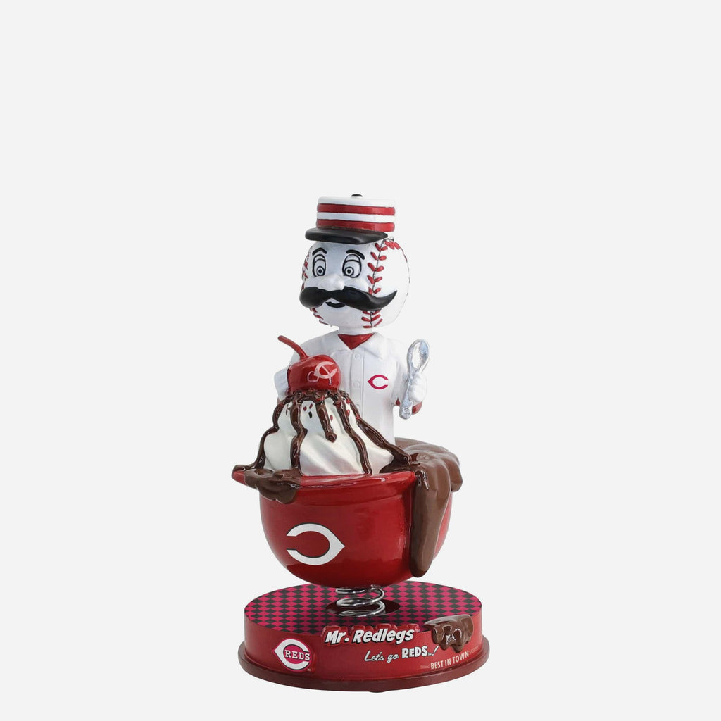 Mr Redlegs Cincinnati Reds Ice Cream Helmet Mascot Bobblehead FOCO - FOCO.com