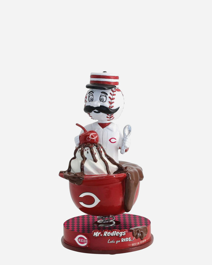 Mr Redlegs Cincinnati Reds Ice Cream Helmet Mascot Bobblehead FOCO - FOCO.com