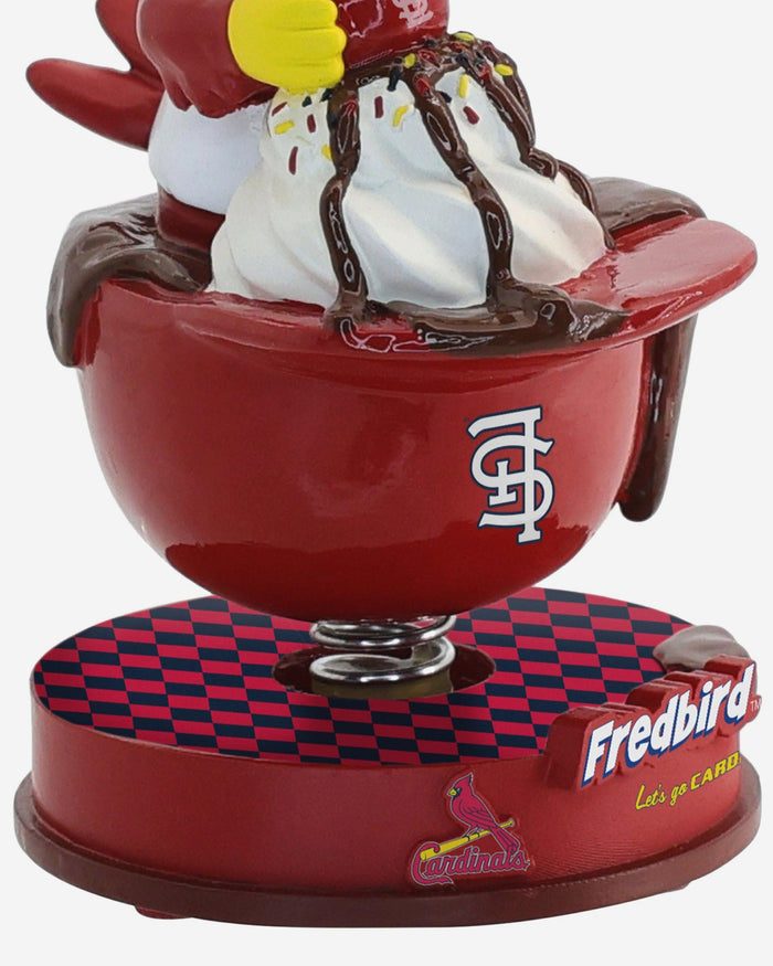 Fredbird St Louis Cardinals Ice Cream Helmet Mascot Bobblehead FOCO - FOCO.com