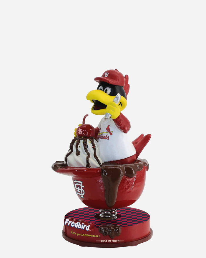 Fredbird St Louis Cardinals Ice Cream Helmet Mascot Bobblehead FOCO - FOCO.com