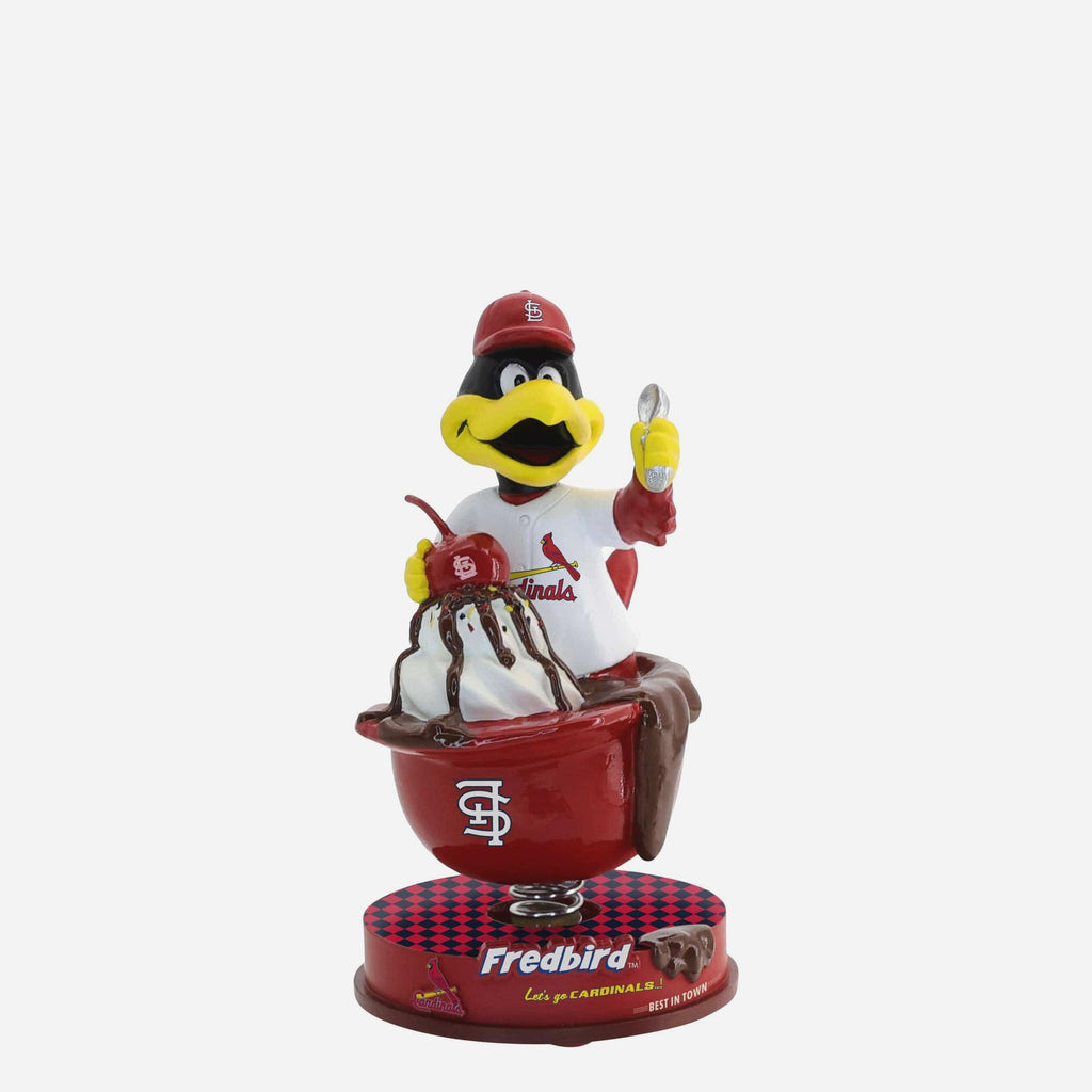 Fredbird St Louis Cardinals Ice Cream Helmet Mascot Bobblehead FOCO - FOCO.com