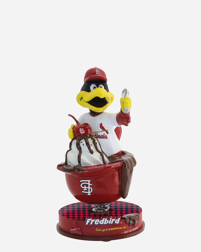 Fredbird St Louis Cardinals Ice Cream Helmet Mascot Bobblehead FOCO - FOCO.com
