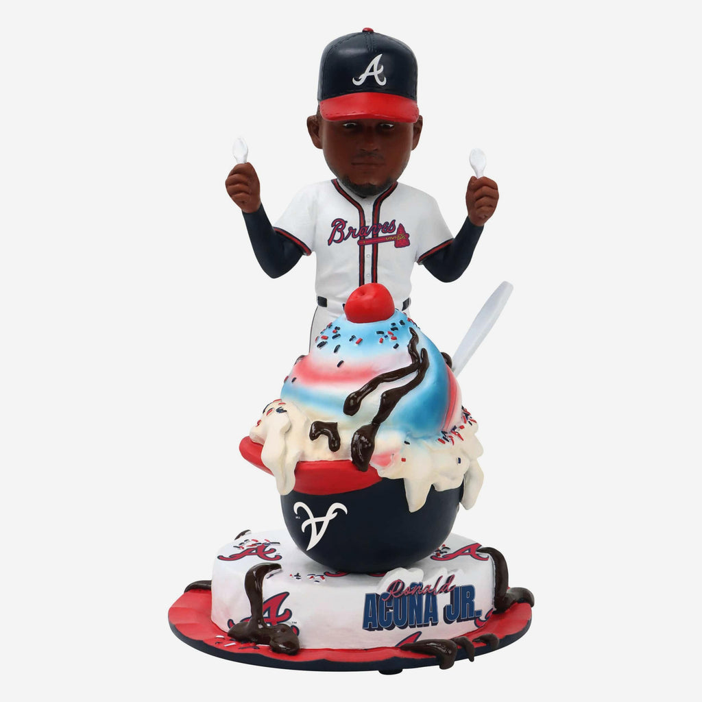 Ronald Acuna Jr Atlanta Braves Ice Cream Helmet Bobblehead FOCO - FOCO.com