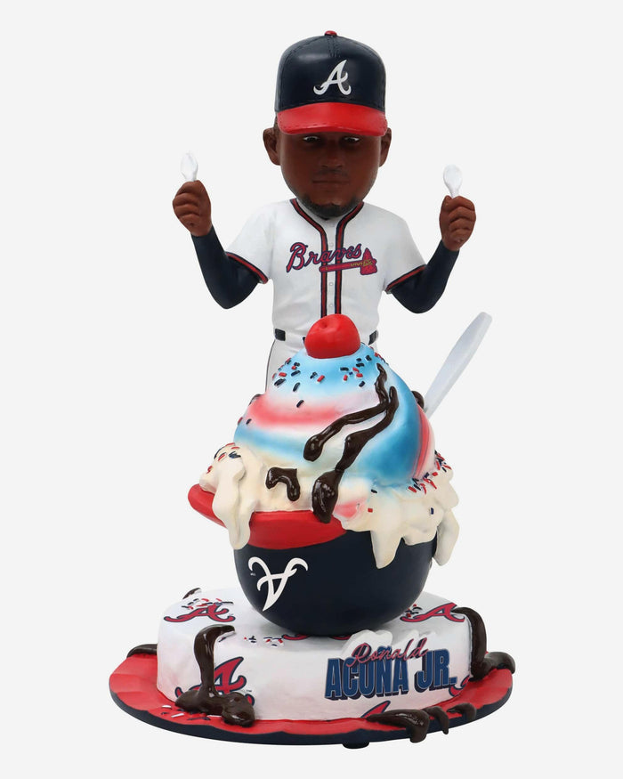 Ronald Acuna Jr Atlanta Braves Ice Cream Helmet Bobblehead FOCO - FOCO.com