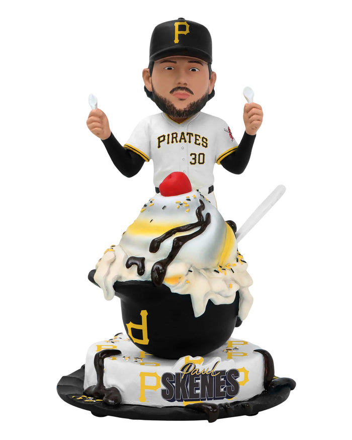 Paul Skenes Pittsburgh Pirates Ice Cream Helmet Bobblehead
