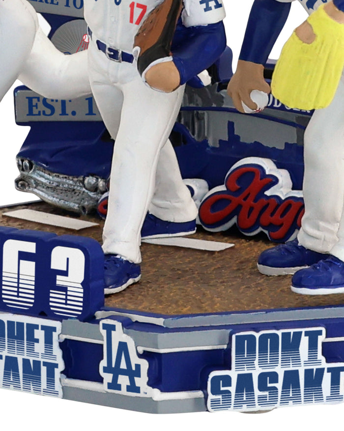 Roki Sasaki & Shohei Ohtani & Yoshinobu Yamamoto Los Angeles Dodgers Big 3 Triple Bobblehead FOCO - FOCO.com