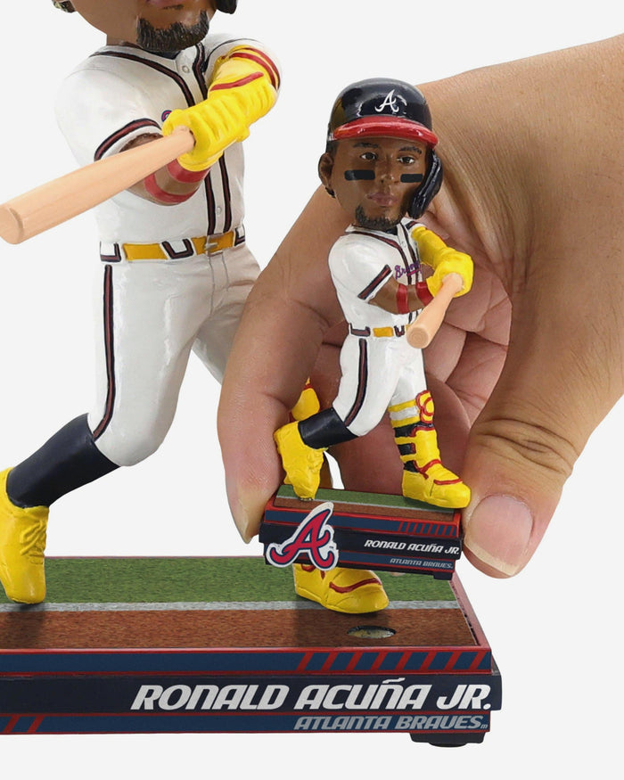 Ronald Acuna Jr Atlanta Braves Magnetized Bobble Dubblz Bobblehead FOCO - FOCO.com