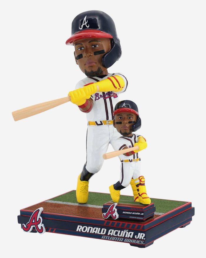 Ronald Acuna Jr Atlanta Braves Magnetized Bobble Dubblz Bobblehead FOCO - FOCO.com