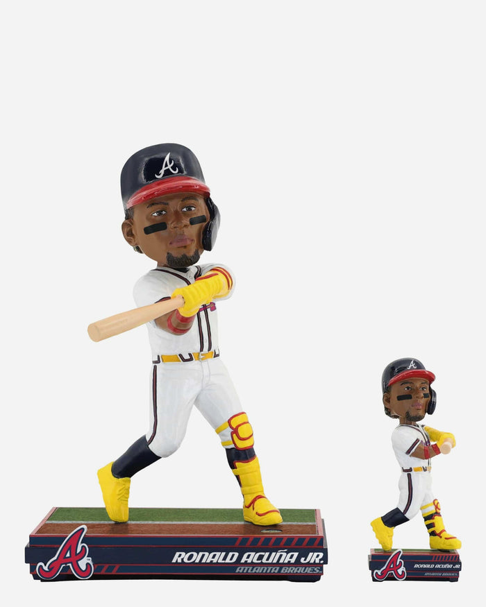 Ronald Acuna Jr Atlanta Braves Magnetized Bobble Dubblz Bobblehead FOCO - FOCO.com