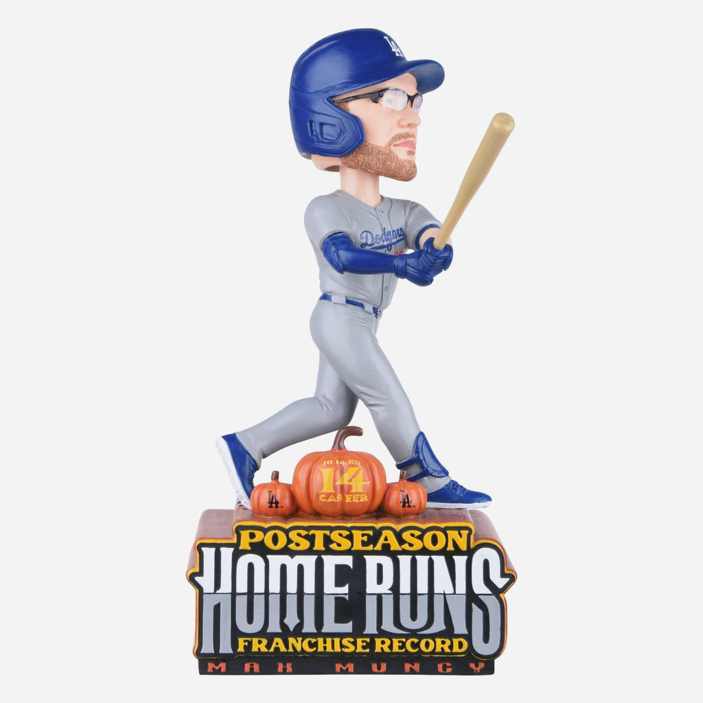 Max Muncy Los Angeles Dodgers Most Postseason Home Runs Franchise Record Bobblehead FOCO - FOCO.com