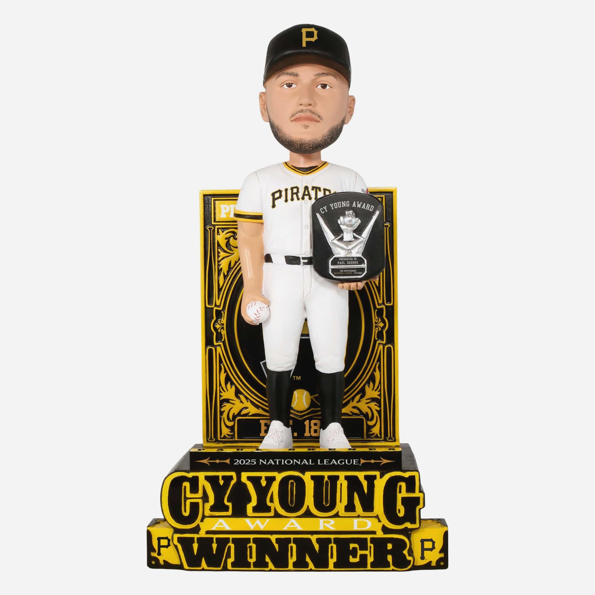 Paul Skenes Pittsburgh Pirates 2025 NL CY Young Award Bobblehead FOCO