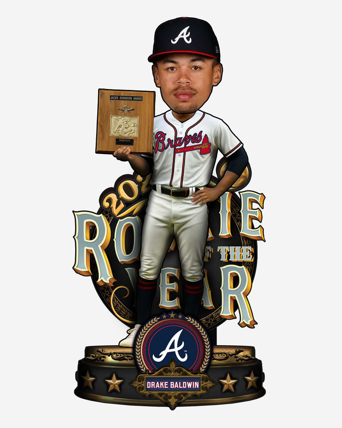 Drake Baldwin Atlanta Braves 2025 NL Rookie of the Year Award Bobblehead FOCO - FOCO.com