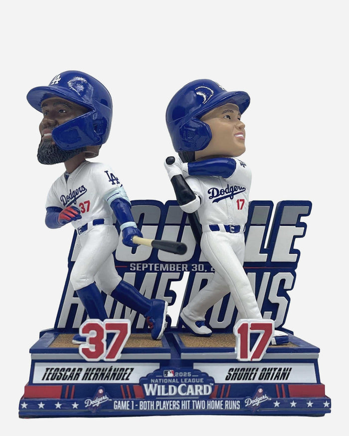 Teoscar Hernandez & Shohei Ohtani Los Angeles Dodgers 2025 NL Wild Card Dual Gamebreaker Bobblehead FOCO - FOCO.com