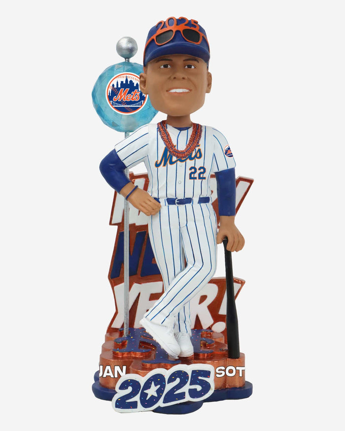 Juan Soto New York Mets 2025 New Year's Ball Drop Bobblehead FOCO - FOCO.com