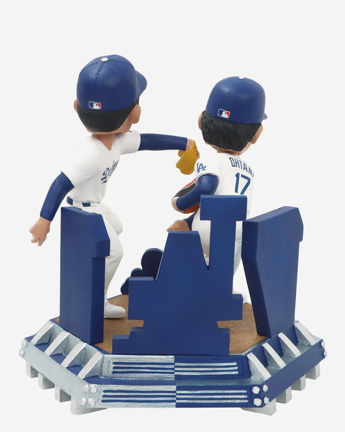 Roki Sasaki & Shohei Ohtani Los Angeles Dodgers Pitching Dual Bobblehead FOCO - FOCO.com