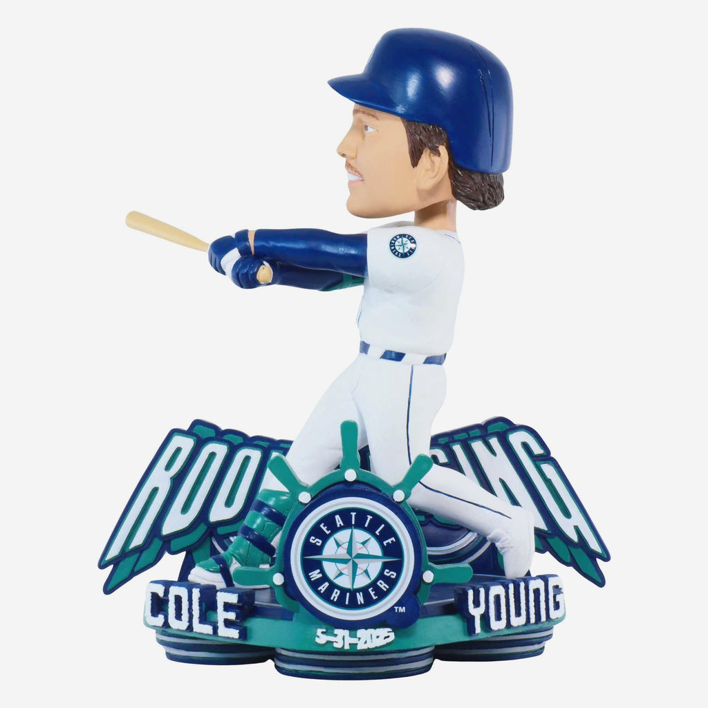 Cole Young Seattle Mariners Rookie Debut Walk-Off Bobblehead FOCO - FOCO.com