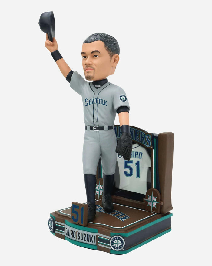 Ichiro Suzuki Seattle Mariners Number Retirement Bobblehead FOCO - FOCO.com