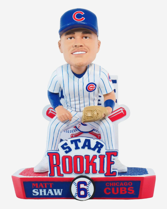 Matt Shaw Chicago Cubs Star Rookie Bobblehead FOCO - FOCO.com
