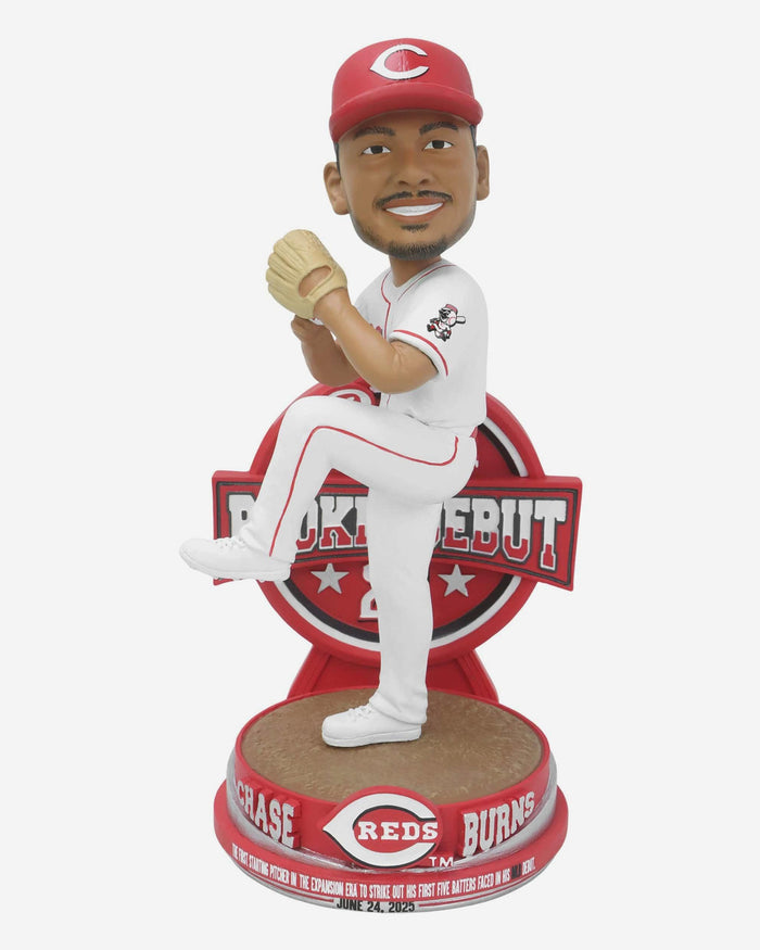 Chase Burns Cincinnati Reds Major League Debut Bobblehead FOCO - FOCO.com
