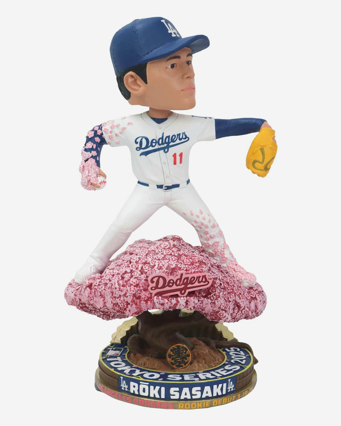 Roki Sasaki Los Angeles Dodgers Major League Debut Bobblehead FOCO