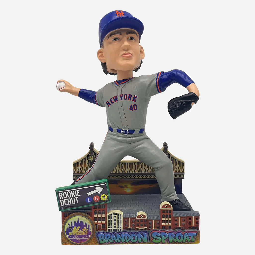 Brandon Sproat New York Mets Major League Debut Bobblehead FOCO - FOCO.com