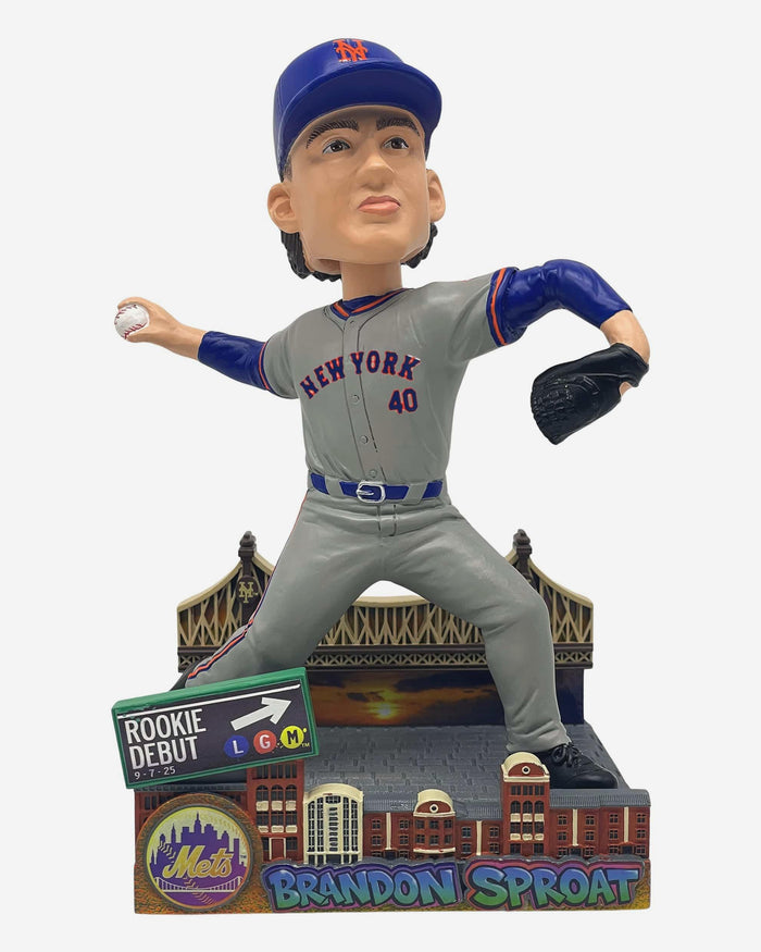 Brandon Sproat New York Mets Major League Debut Bobblehead FOCO - FOCO.com