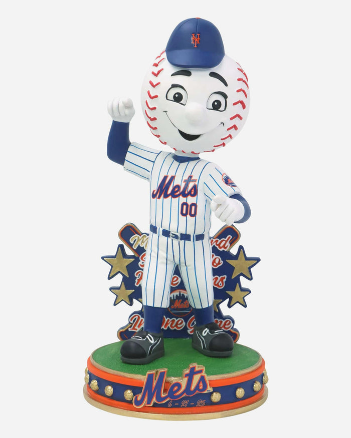 Mr Met New York Mets 7 Solo Home Runs MLB Record Mascot Bobblehead FOCO - FOCO.com