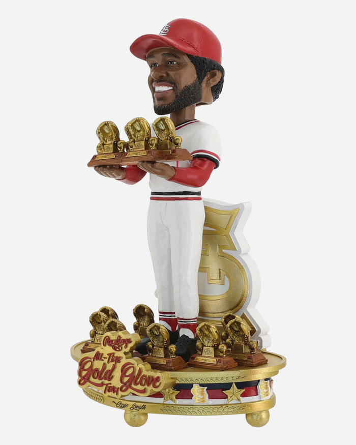 Ozzie Smith St Louis Cardinals All Time Gold Glove Awards Bobblehead FOCO - FOCO.com