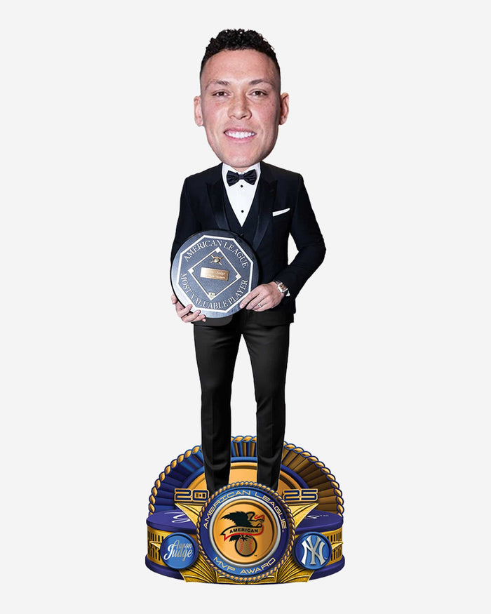 Aaron Judge New York Yankees 2025 AL MVP Award Suit Bobblehead FOCO - FOCO.com