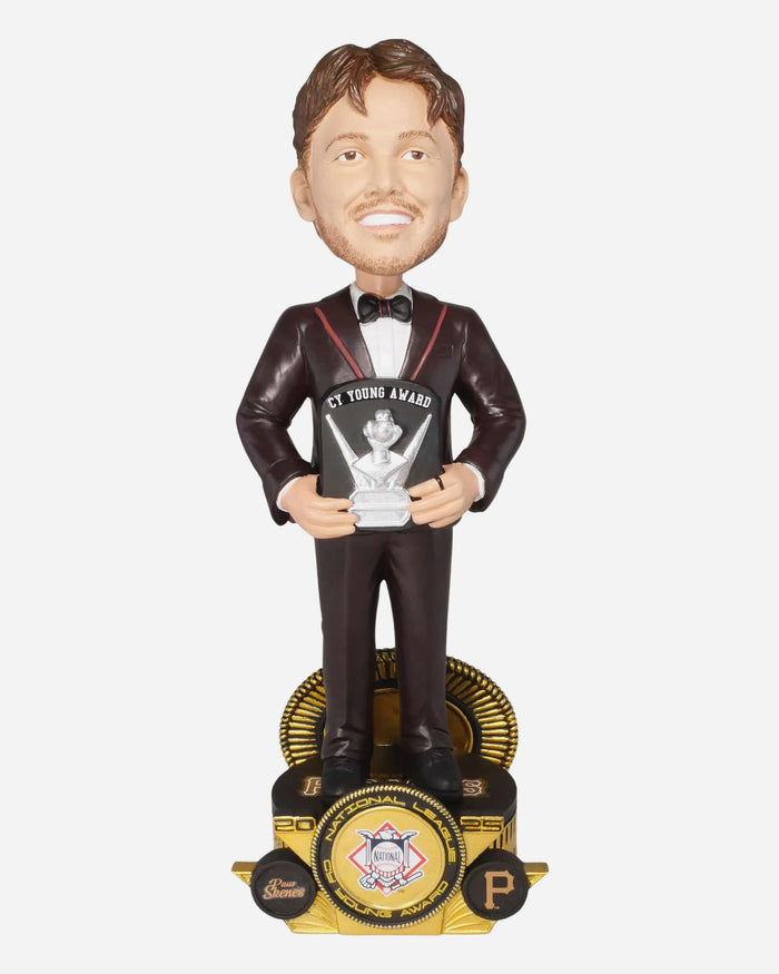 Paul Skenes Pittsburgh Pirates 2025 NL CY Young Award Suit Bobblehead FOCO - FOCO.com