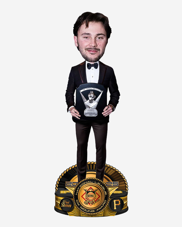 Paul Skenes Pittsburgh Pirates 2025 NL CY Young Award Suit Bobblehead FOCO - FOCO.com