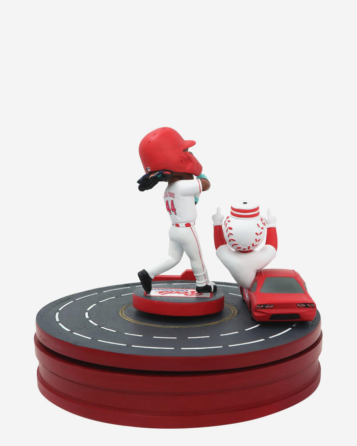 Elly De La Cruz & Mr Redlegs Cincinnati Reds 2025 MLB Speedway Classic Racetrack Dual Spinner Bobblehead FOCO - FOCO.com
