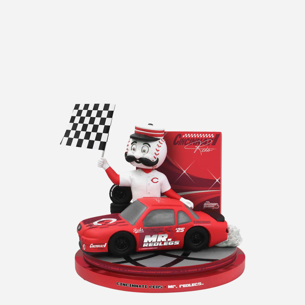 Mr Redlegs Cincinnati Reds 2025 MLB Speedway Classic Mascot Bobblehead FOCO - FOCO.com