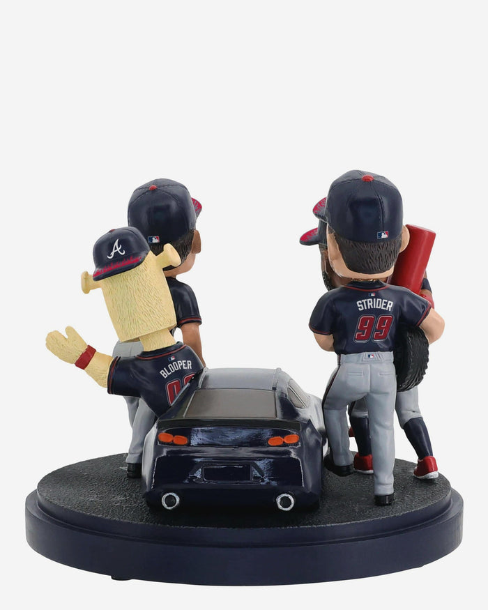 Atlanta Braves 2025 MLB Speedway Classic Pit Crew Mini Bobblehead Scene FOCO - FOCO.com