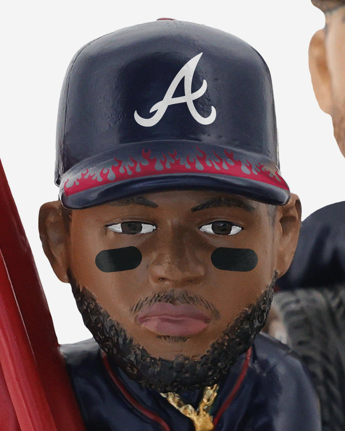 Atlanta Braves 2025 MLB Speedway Classic Pit Crew Mini Bobblehead Scene FOCO - FOCO.com