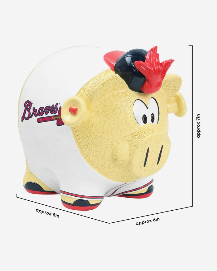 Atlanta Braves Thematic Piggy Bank Bobbletail FOCO - FOCO.com