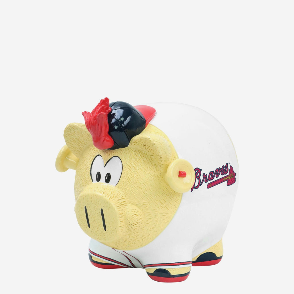 Atlanta Braves Thematic Piggy Bank Bobbletail FOCO - FOCO.com