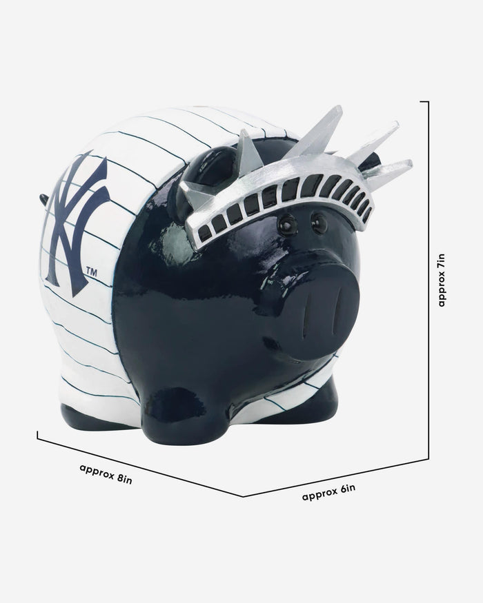 New York Yankees Thematic Piggy Bank Bobbletail FOCO - FOCO.com