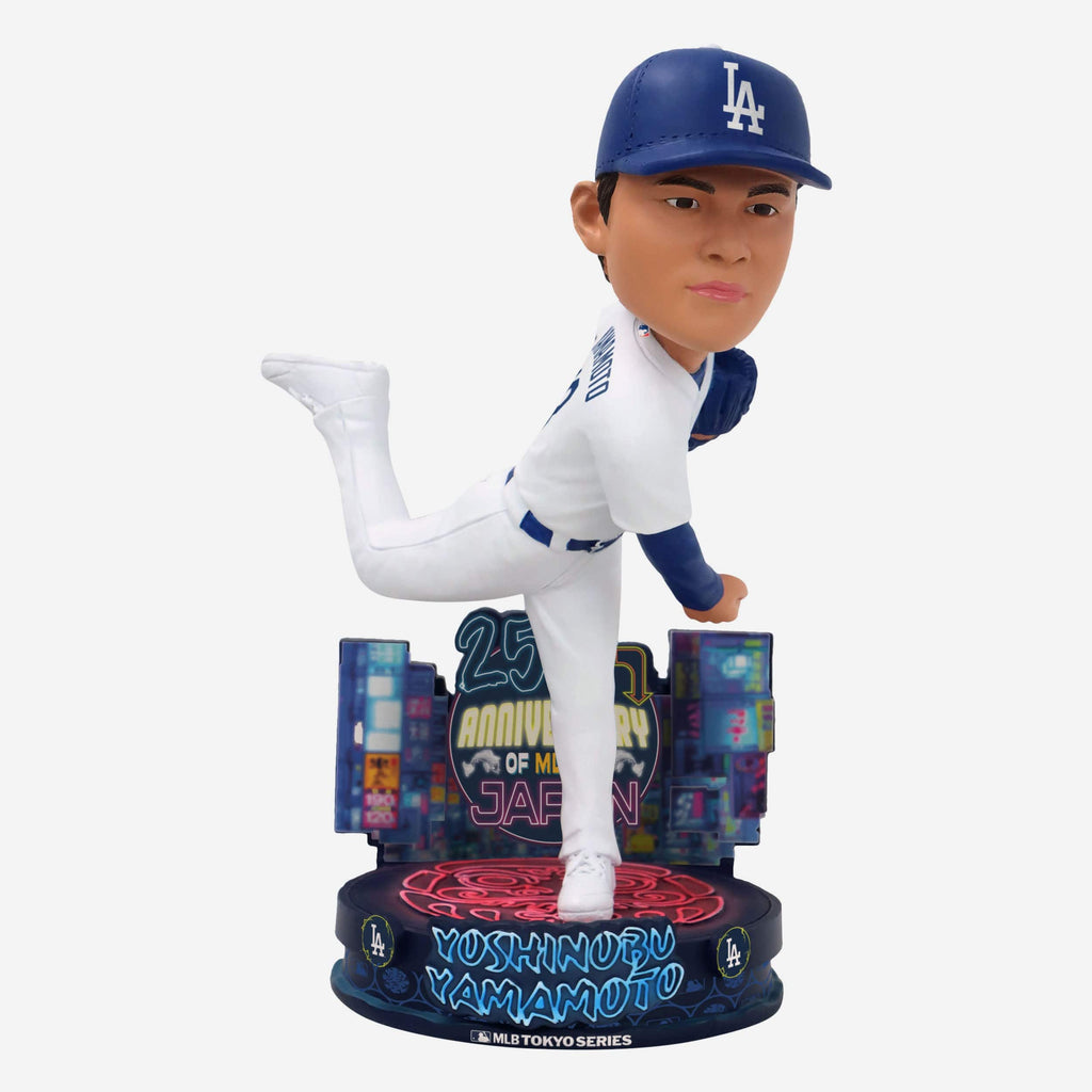 Yoshinobu Yamamoto Los Angeles Dodgers 2025 MLB in Japan 25th Anniversary Bobblehead FOCO - FOCO.com