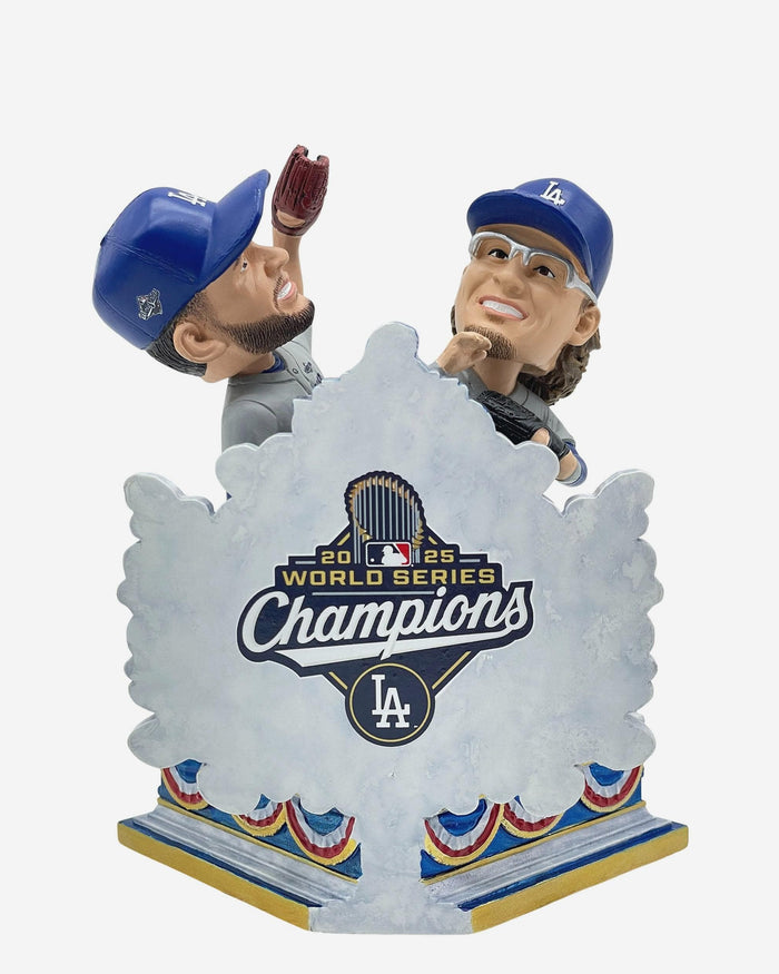 Andy Pages & Kike Hernandez Los Angeles Dodgers 2025 World Series Game 7 Mini Bobblehead Scene FOCO - FOCO.com