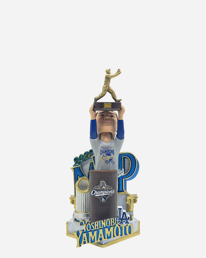 Yoshinobu Yamamoto Los Angeles Dodgers 2025 World Series MVP Mini Bobblehead Scene FOCO - FOCO.com
