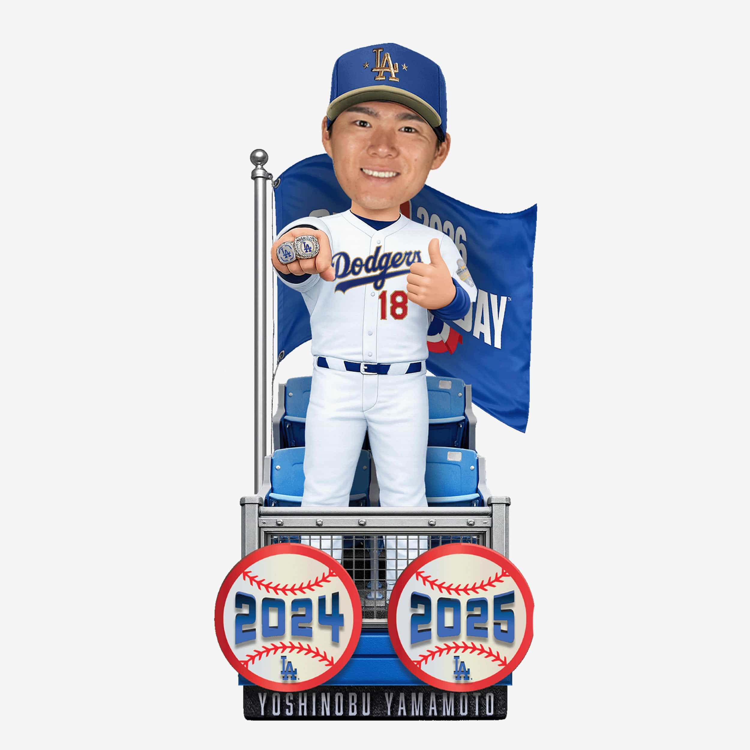 Yoshinobu Yamamoto Los Angeles Dodgers 2024 & 2025 World Series