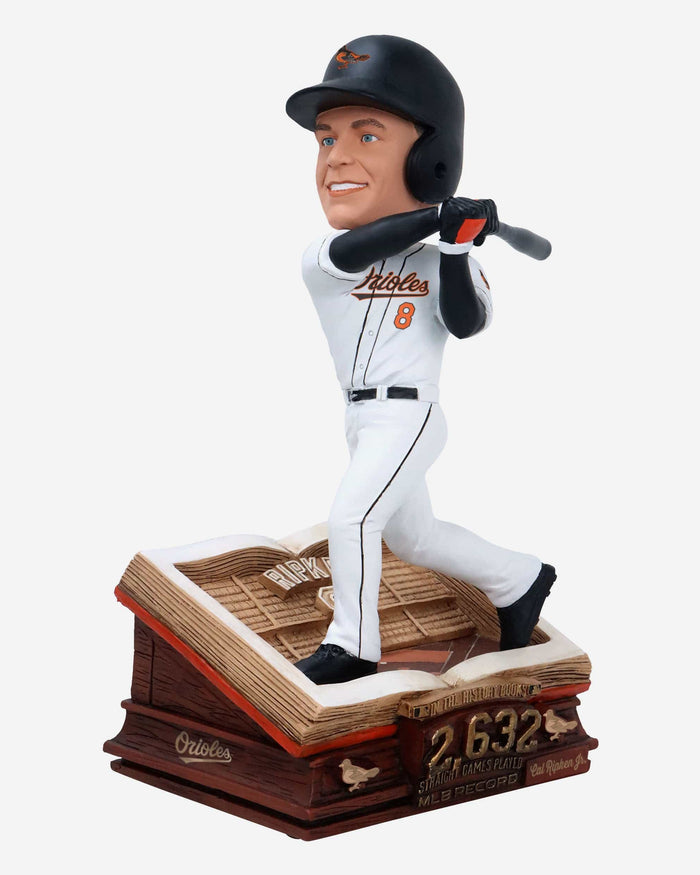 Cal Ripken Jr Baltimore Orioles Consecutive Games Played Record Book Bobblehead FOCO - FOCO.com