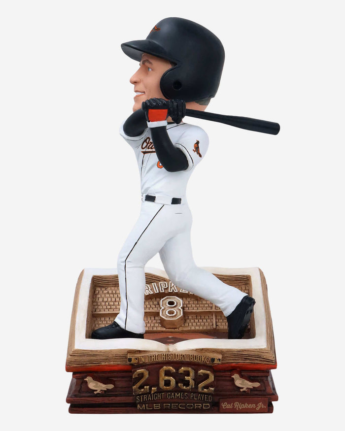 Cal Ripken Jr Baltimore Orioles Consecutive Games Played Record Book Bobblehead FOCO - FOCO.com