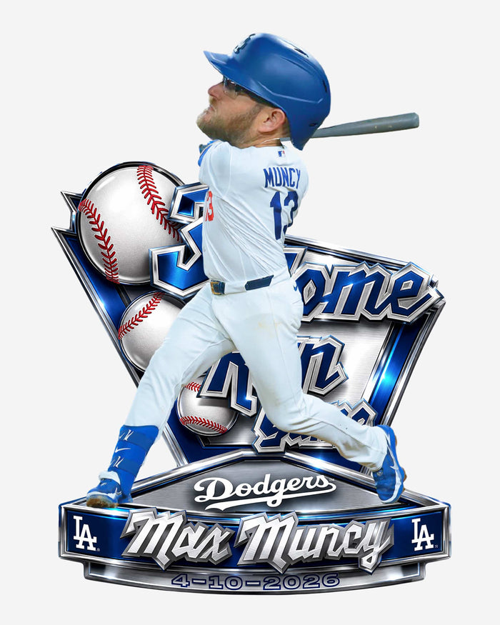 Max Muncy Los Angeles Dodgers 3 Home Run Historical Game Bobblehead FOCO - FOCO.com