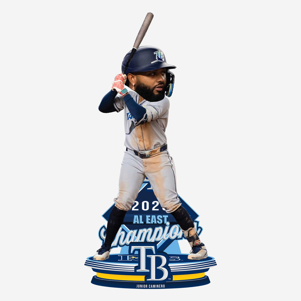 Junior Caminero Tampa Bay Rays AL East Division Winner Bobblehead FOCO - FOCO.com