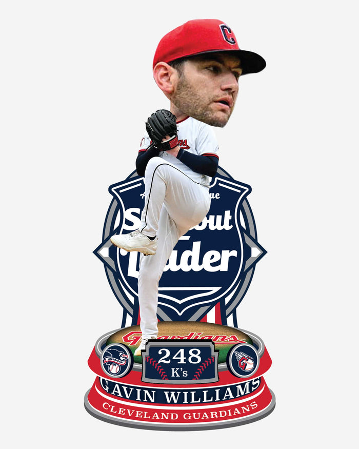 Gavin Williams Cleveland Guardians AL Strikeout Leader Bobblehead